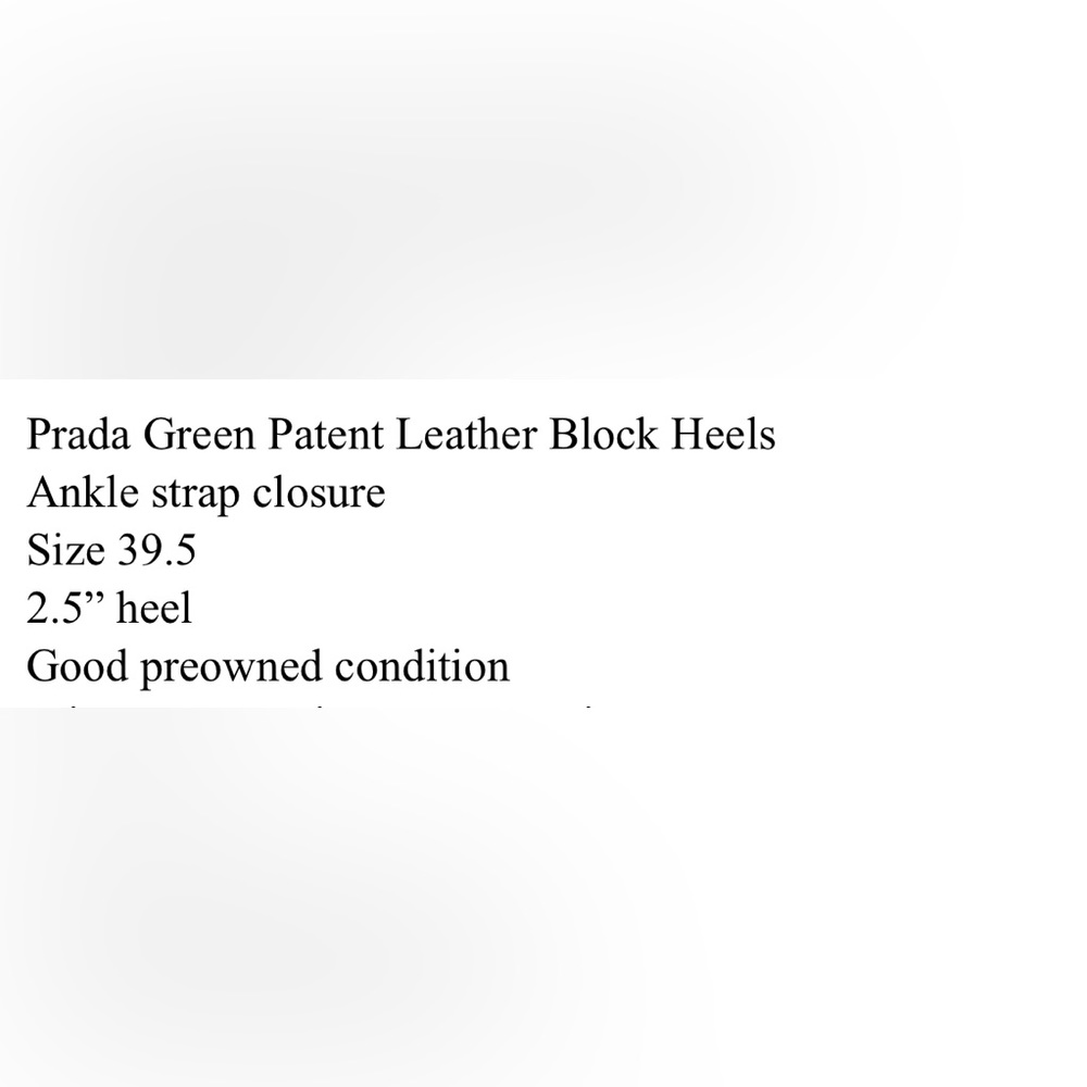 Patent Leather Green Prada Heels - Picture 7 of 7